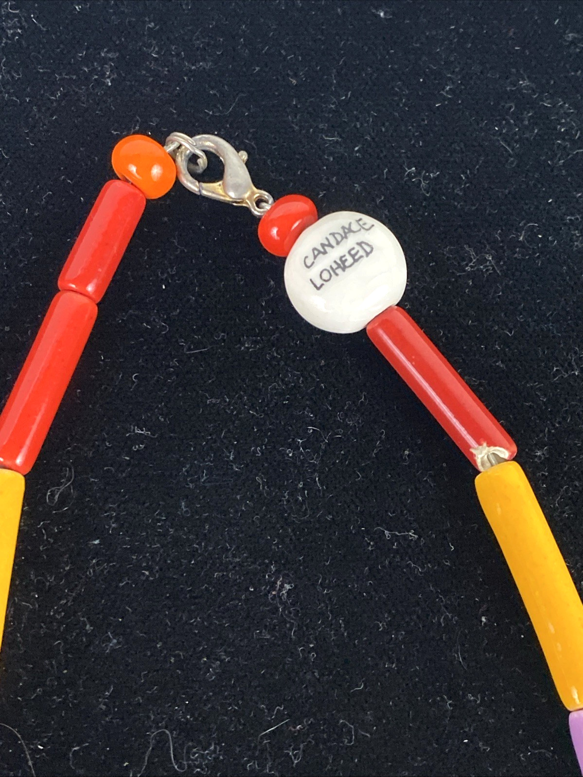 Ruby Z Candace Loheed Hand Painted Ceramic Pendan… - image 4