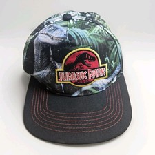 Jurassic World Kids Snapback Hat T-Rex Logo Dinosaur Theme Park Cap One Size