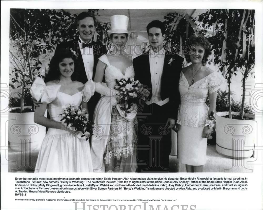 1990 Press Photo Actors in a wedding scene from 