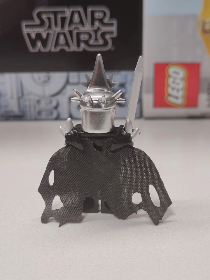 NEW Lord Of The Rings Witch King of Angmar Custom Lego Minifigure w/ Accessories - Image 2 of 3