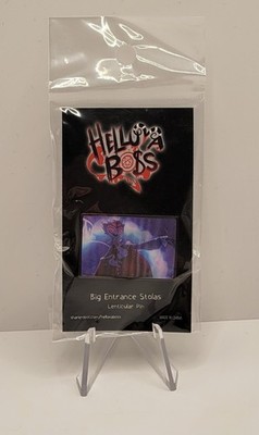 Helluva Boss Big Entrance Stolas Lenticular Pin Vivziepop Sharkrobot Shark Robot