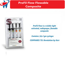 Dental ProFil Flow Flowable Micro-Hybrid Composite 4/pk Visible-light activated