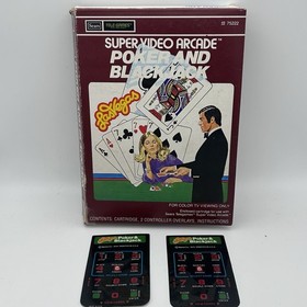 Sears Tele-Games Super Video Intellivision Console W/2 Controllers + 3 Games