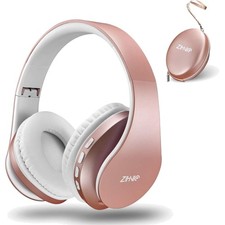 Wireless Bluetooth Headphones Over-Ear Foldable Stereo Micro SD FM Travel