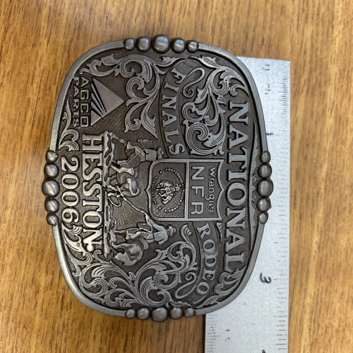 Wrangler NFR 2009 PCRA Las Vegas Silver Belt Buckle, Limited Edition 899/5000 Wrangler NFR 2016 PRCA Rodeo Las Vegas Montana SilverSmith  main image 2