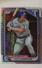 2024 Bowman - Chrome Prospects Image Variation Wyatt Langford #BCP-64 Mojo...