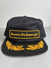 Vintage Santa Fe Energy K-Brand Patch Hat Cap Snapback Rare Made in USA