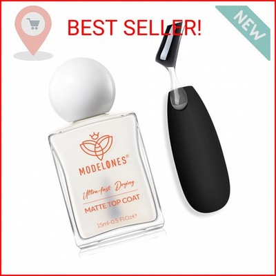 modelones Matte Top Coat Nail Polish, Quick Dry No Chip Long Lasting Clear Nail