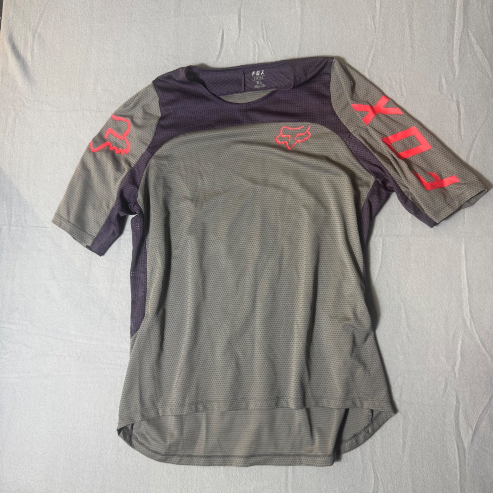 Jersey Mens Xl Olive Green Purple Short Sleeve
