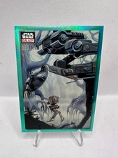 2023 Topps Chrome Star Wars Galaxy Aqua Refractor /199 Marching AT-ST #38