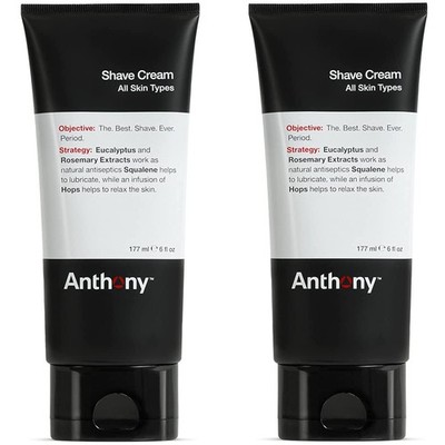 Anthony Shaving Cream Men Sensi Skin  Squalane, Eucalyptus, Spearmint, Rosemary