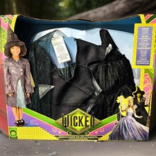 Wicked Witch Girls Polyester Dress Costume w/ Cape  Hat, 4-6X Black/Green