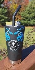 Death Wish Coffee Klean Kanteen Blue And Buried 20 OZ Travel Mug New