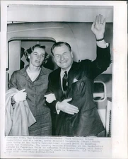 1963 Nelson Rockefeller Governor Wife New York International Wirephoto 8X10