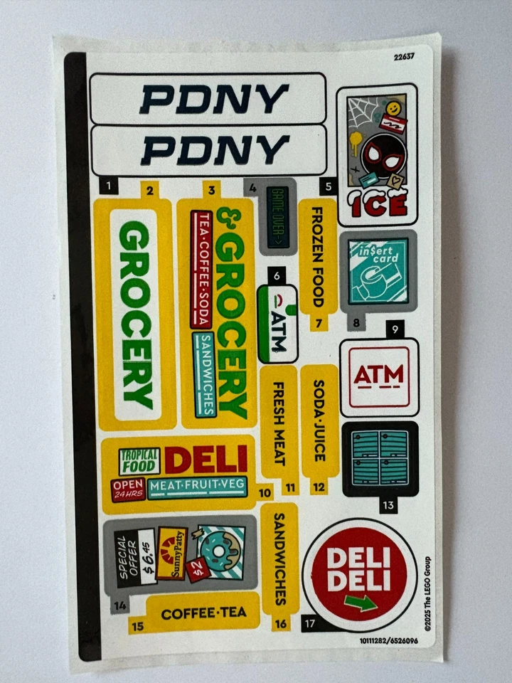 Lego Stickers / Sticker For Set 76311 Marvel Miles Morales vs. The Spot Spider-