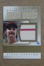 2010 Sport Kings Vault Steve Carlton Moments Game Used Jersey Relic /4 DZ634