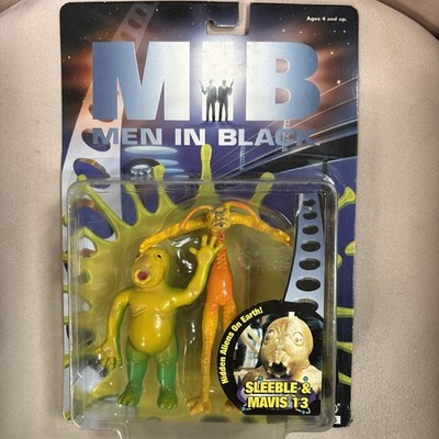 Vintage 1997 Galoob Toys - Men in Black - Sleeble & Mavis 13 Bendable Figures