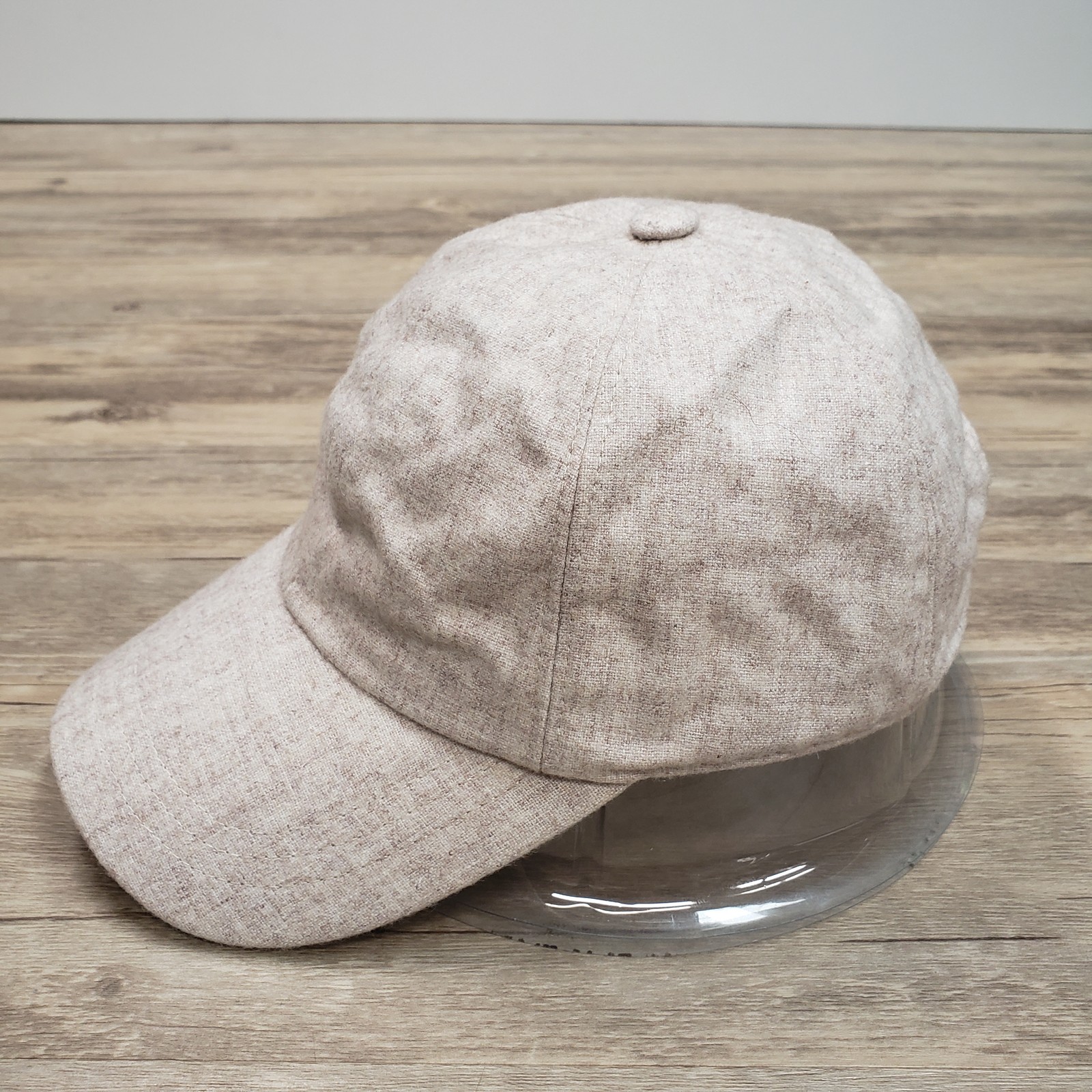 Hatattack Hat Cap Strap Back Beige Wool Blend Cas… - image 2