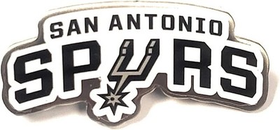 San Antonio Spurs Premium Metal Pin, Lapel Hat Tie, Push Pin Backing