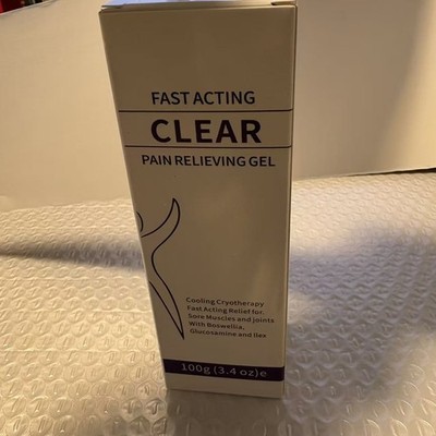 1 box ClearZal Pain Relieving Gel FastActing Cooling for SoreMuscles and Joints