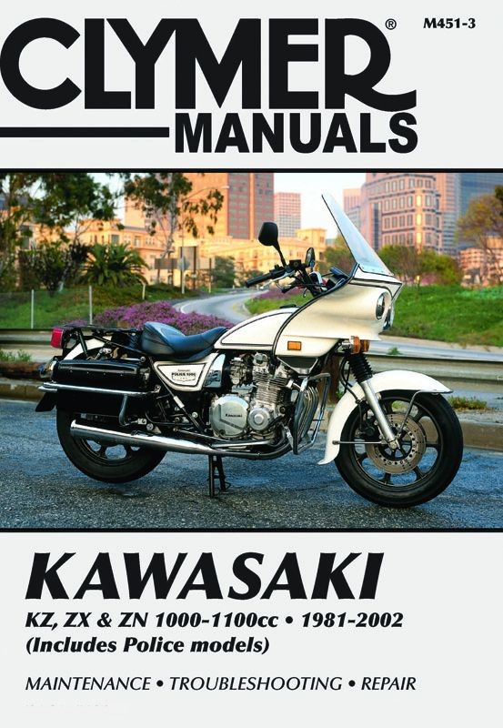 Manuel Clymer Kawasaki KZ ZX ZN pour réparer soi-même sa moto
