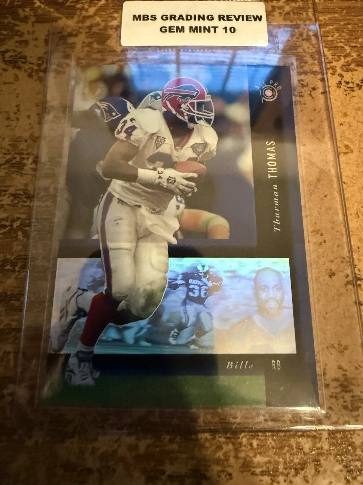 Thurman Thomas 1994 Upper Deck SP All-Pro Holoviews #PB4 Bills MBS 10 Gem Mint