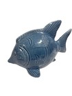 Blue Fish Figurine Glossy Finish Decorative Sculpture 10 in Long — photo 3