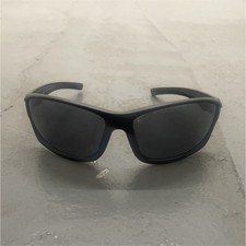 IRONMAN Men's Black Wrap Sunglasses Plastic Frame Lenses Solid Pattern
