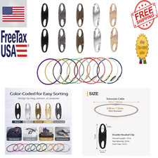 Zipper Locks for Backpacks Suitcases Travel Bags Anti-Theft Security Clips Set
