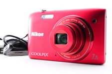 Nikon Coolpix S3400 Red Excellent 5 Digital Camera Y3797
