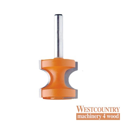 CMT Bead & Bull Nose Router Bit - 6.35mm radius x 1/2 shank