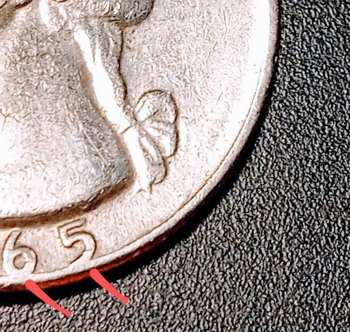 1965 WashingtonQuarter No Mint Mark, Rim Letter Errors,Double Dies on BOTH SIDES - Picture 7 of 12