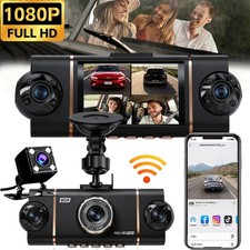 HD 1080P 4 Channel Car Dash Cam Driving Recorder Wifi G-Sensor with Rear Camera