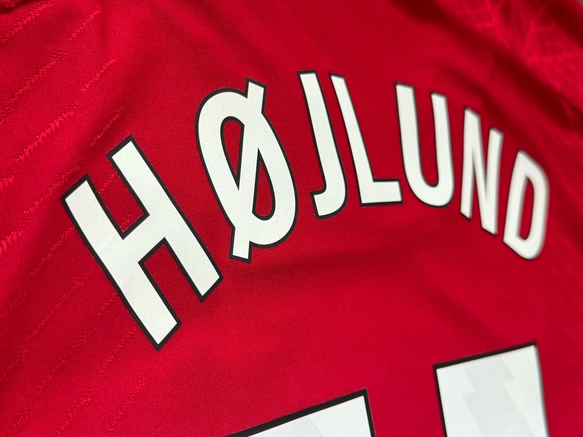 2023/24 Manchester United Authentic Home Jersey #11 HOJLUND Large
