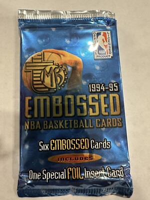 Vintage 1994-95 Topps EMBOSSED Basketball (Rare) Unopened Pack | eBay