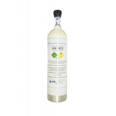 Med. Sauerstoff 1,8 Liter Aluflasche, medizinisch nach AMG, Tauschflasche