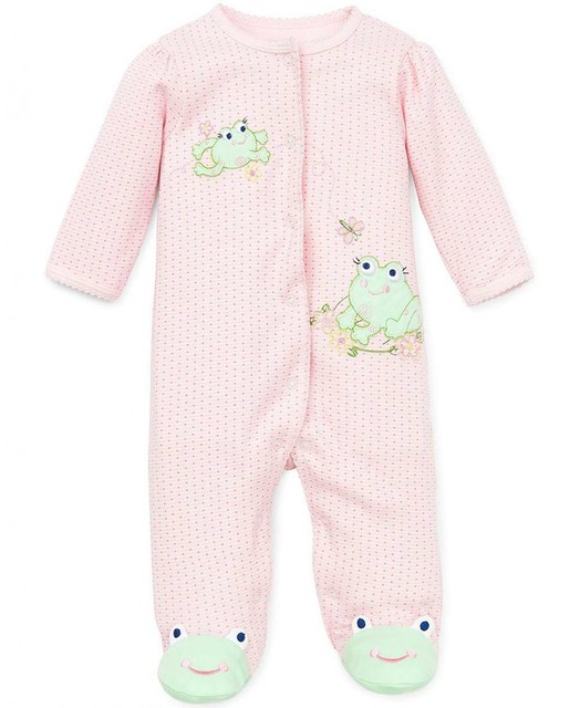 Little Me Baby Girls' Footie Newborn, Pink eBay