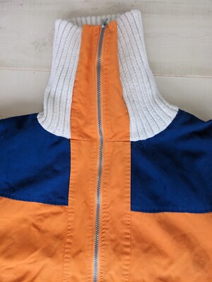 VTG RARE Naruto Viz Media 2002 Full Zip Jacket Orange Blue Anime