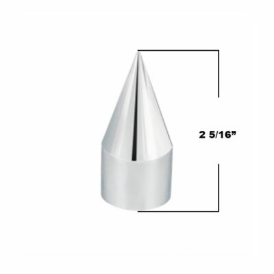 12 Pack Chrome Spike Tire Wheel Lug Nut Covers For Car & Truck - Press On 3/4" Hex Size
