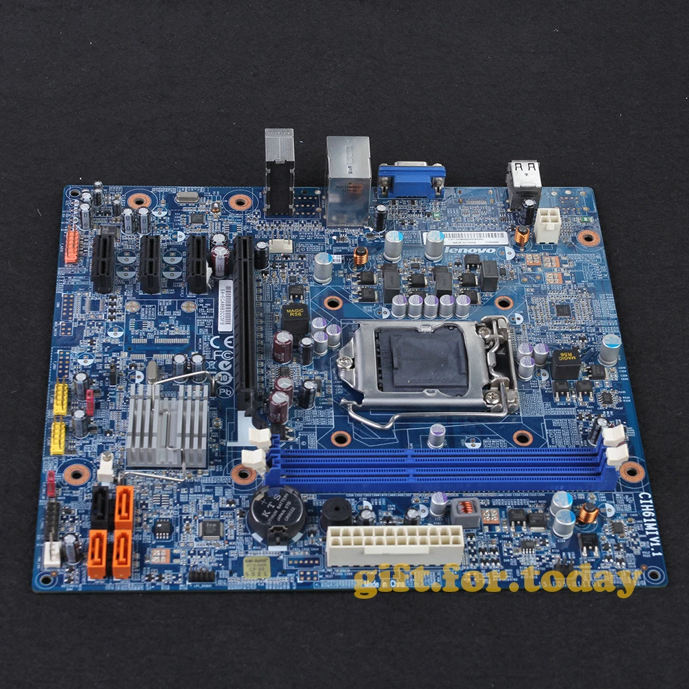 Original Lenovo CIH61MI LGA 1155 Intel H61 DDR3 mATX Motherboard With I O