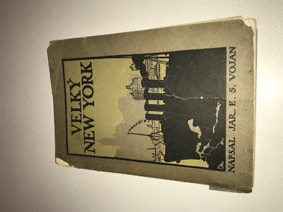 1908 Velky New York Travel Book Foldout Map Czech