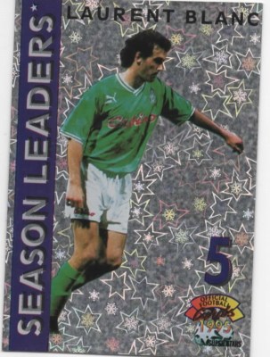 Laurent Blanc (Season Leaders Insert Card) France 95 Manchester United
