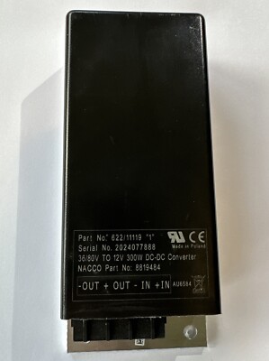 622/11119 DC-DC CONVERTER 36/80V  TO 12V  300W