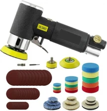 1 2 3 Inch Random Orbital Air Sander Mini Pneumatic Sander for Auto Body Work UK
