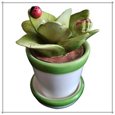 Cactus Piante grasse in ceramica finte da interno artificiale soprammobili fiore