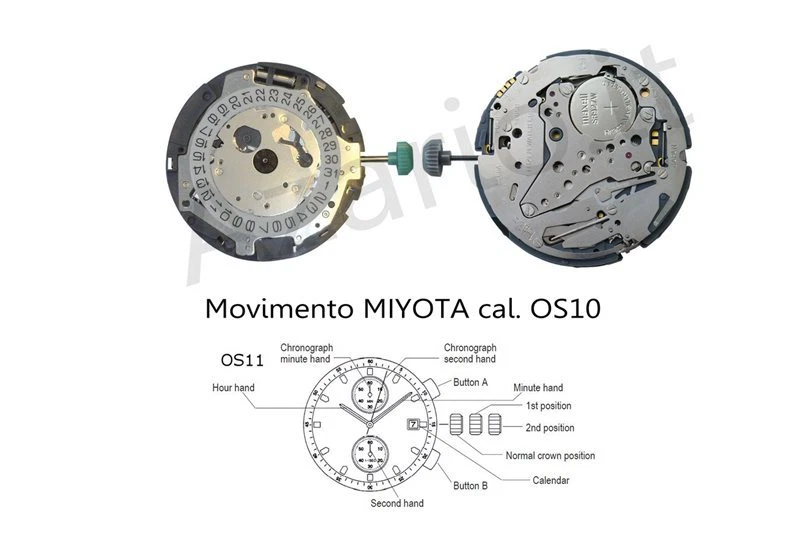 Movimento Miyota 0S11 cronografo quarzo Movement chrono quartz