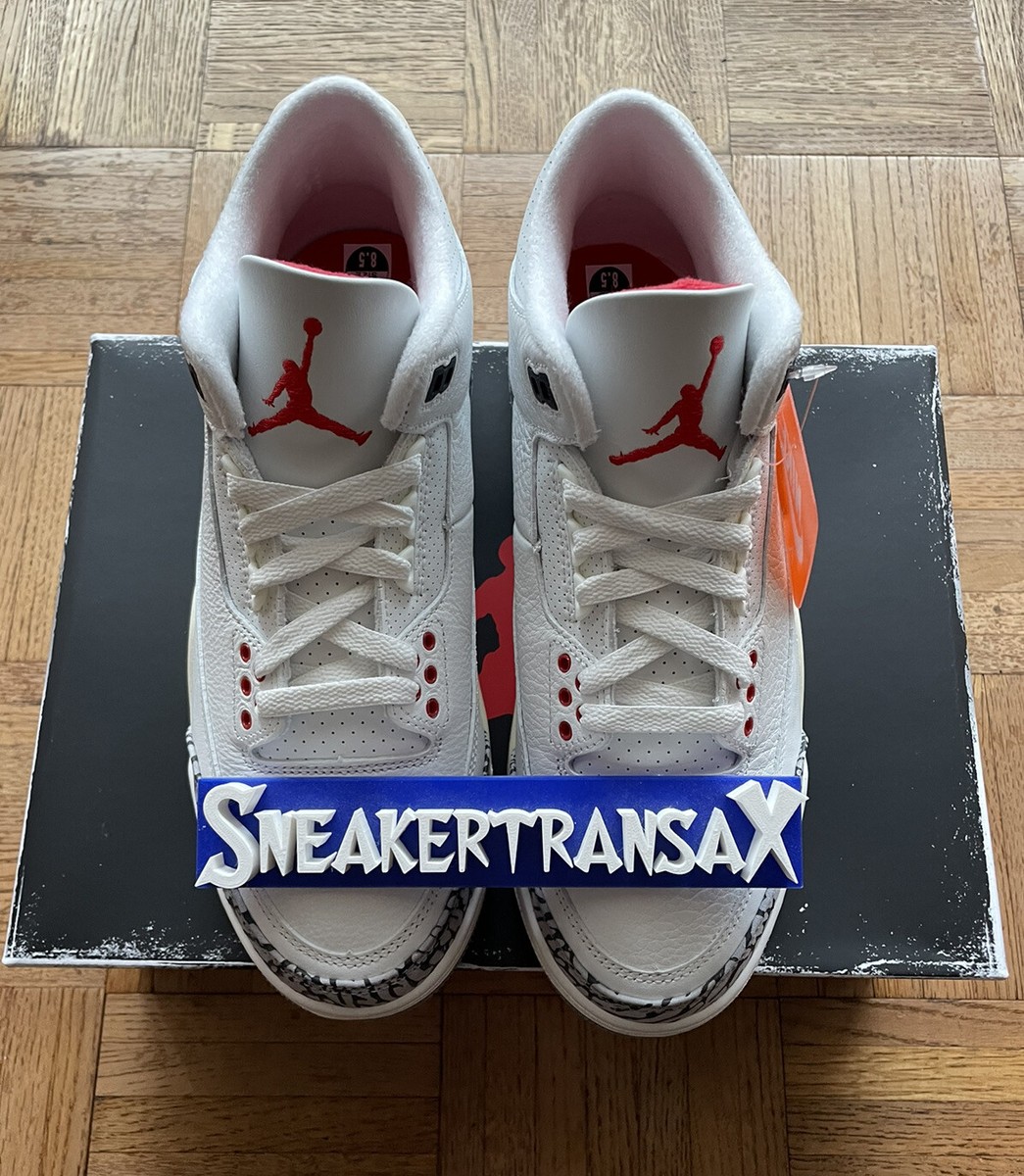 New Jordan 3 Retro White Cement Reimagined Size U.S Men's 8 IN
