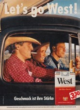West Zigaretten - Reklame Werbeanzeige Original-Werbung 1984 (8)