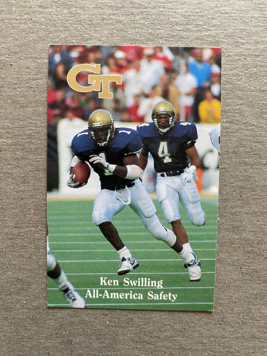CFB 1990 GEORGIA TECH Football Schedule College KEN SWILLING