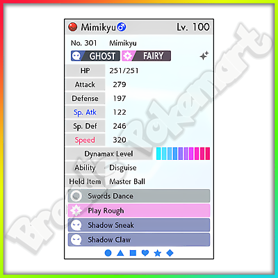 ✨ SHINY MIMIKYU ✨, 6IV, ADAMANT, BATTLE-READY